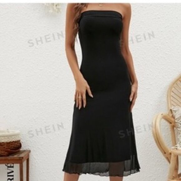 black strapless dress - Picture 6 of 8